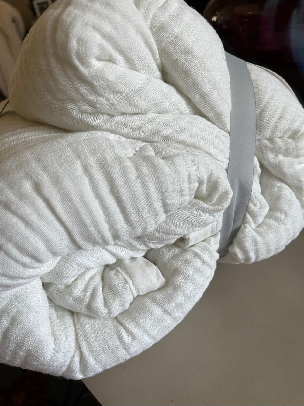 cloud island Toddler Bedding Set in White and Cream with Soft Pink Accents - Picture 8 of 10